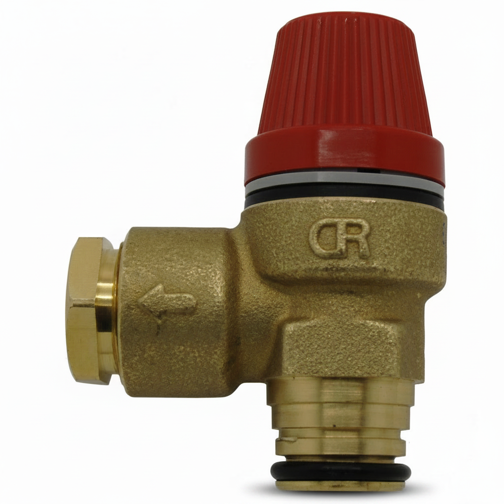 Caleffi 312469 1/2 inch Pushfit 6 bar Safety Relief Valve for Manifold - view 2