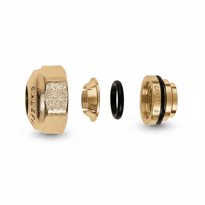 Caleffi 347015 15mm fitting/adaptors for manifolds/copper tube - angle view