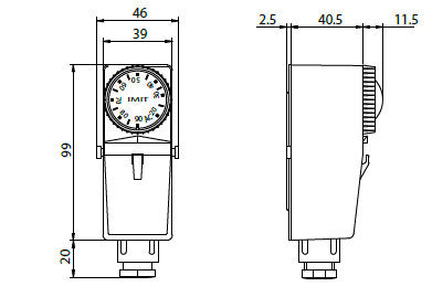 Imit 545610 Pipe Thermostat