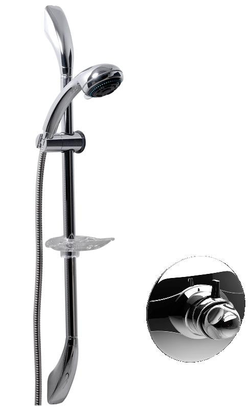 Inta Intaflo Modern Concealed Thermostatic shower c/w multi function handset and slide rail kit