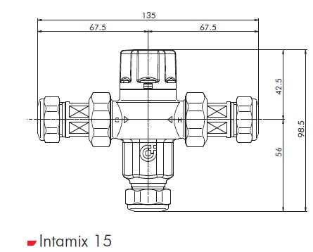 Intamix 40015CP Failsafe Thermostatic Mixing Valve