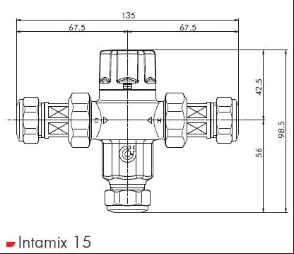 Intamix 40015CP Failsafe Thermostatic Mixing Valve