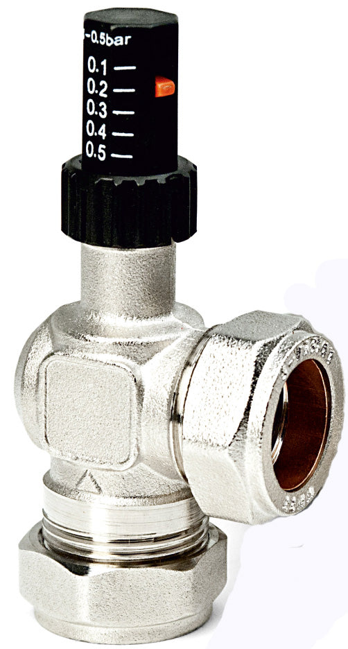 Automatic 22mm Angled Bypass Valve