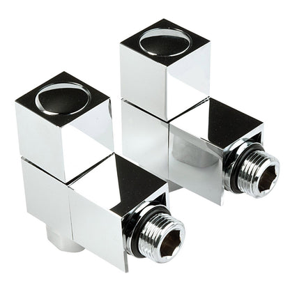 Inta 1030CP Square Chrome Radiator Valves