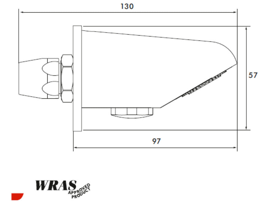 Inta VR991CP Vandal Resistant Shower Head