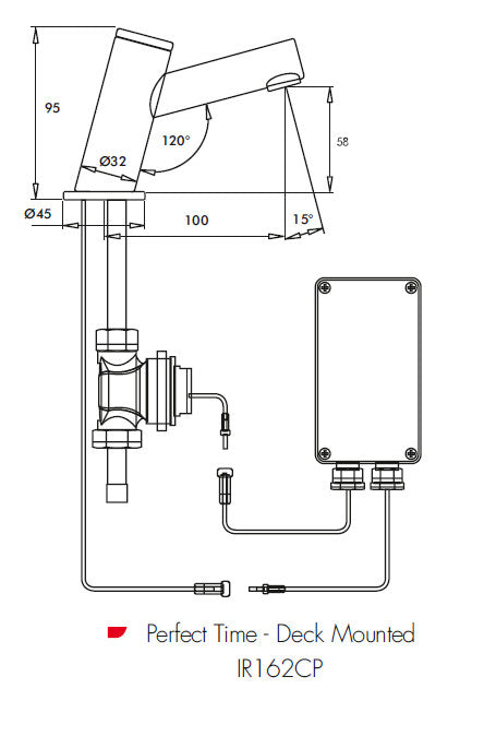 Inta IR162CP Perfect Time Electronic Self Closing Tap