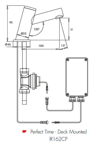 Inta IR162CP Perfect Time Electronic Self Closing Tap