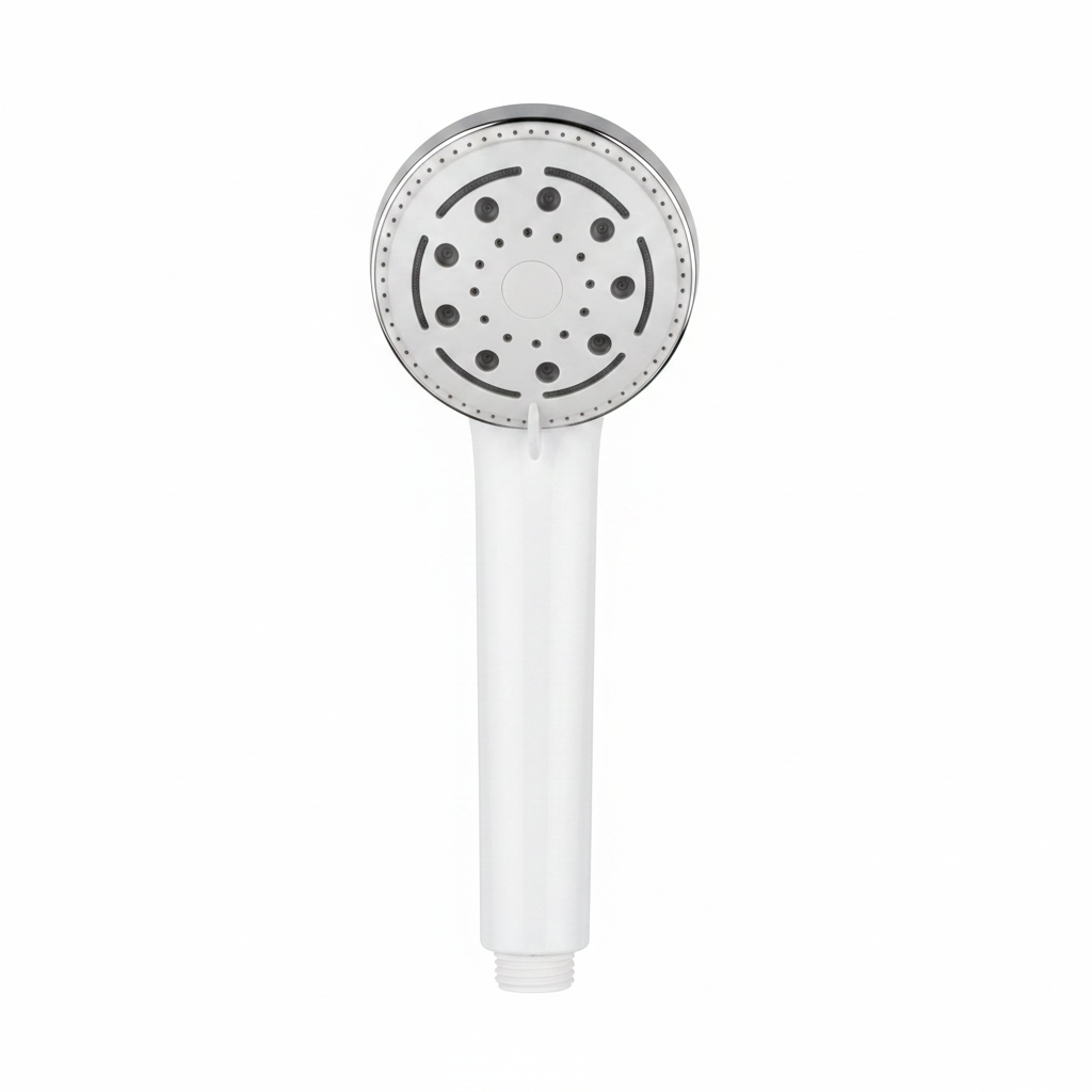 MX QAN Vogue Multispray White/Gold Shower Handset