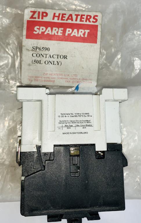 Zip SP6590 Contactor for Hydroboil & hydroboil plus 10 - 40 Ltrs