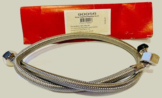 Zip SP90056 Braided Inlet Hose 1/2" bsp to 1/2" bsp