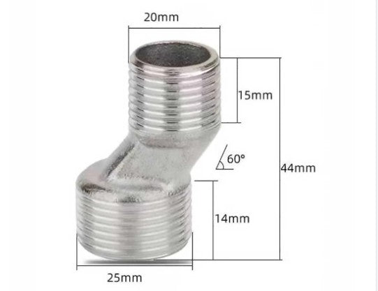 Grohe 1/2" x 3/4" Offset S Unions Pair