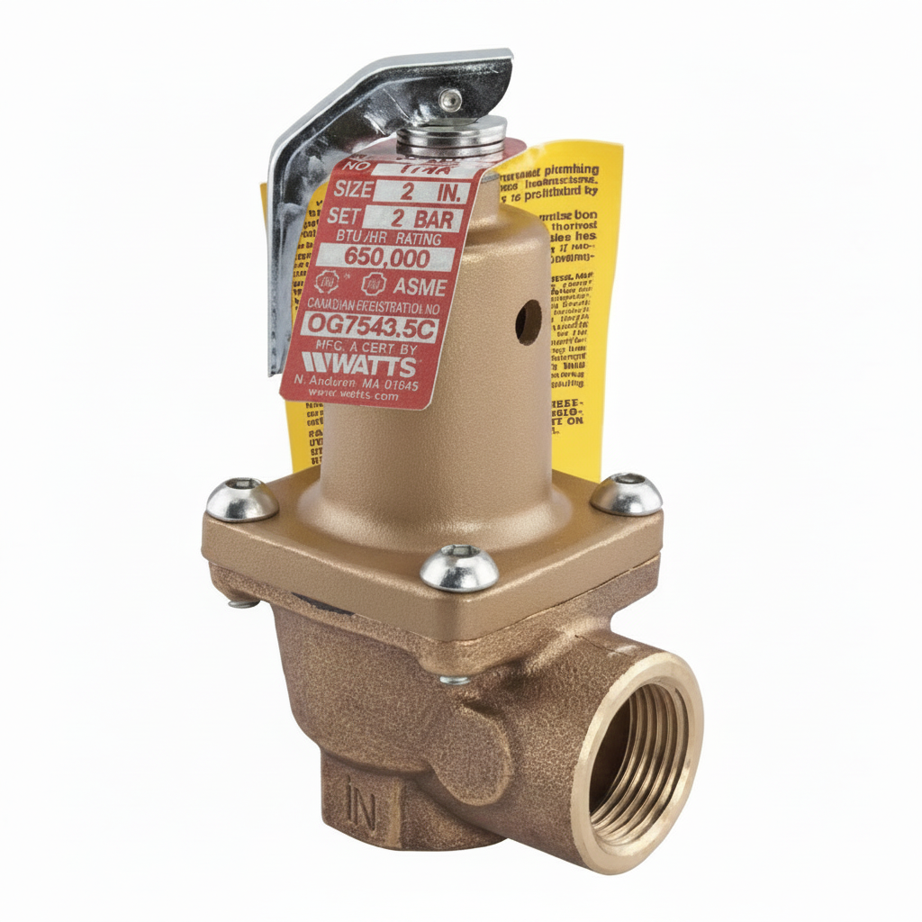 Watts EDP279320 2" F x F 3 Bar Bronze Safety Relief Valve
